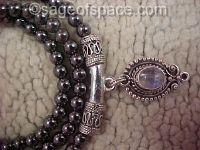 Rainbow Moonstone Witch Wiccan Goddess Necklace