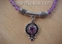 Amethyst Crystal Goddess Necklace wiccan witch