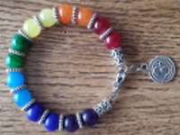 7 Chakra Bracelet OM charm