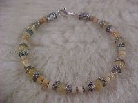 Venus Golden Hair Bracelet in Venus Golden Hair Quartz Crystal & Golden Jade